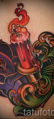 Fénykép gyertya tetoválásról egy cikkhez a gyertyákkal készült tetoválás jelentéséről - tatufoto.ru - 2