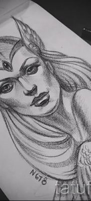 Tatuaż Valkyrie na zdjęciu do artykułu o znaczeniu tatuażu - tatufoto.ru - 14