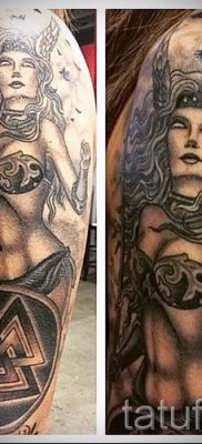 Tatuaż Valkyrie na zdjęciu do artykułu o znaczeniu tatuażu - tatufoto.ru - 2