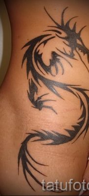 Foto - Tribal Tattoo Drachen - ein Beispiel für einen Artikel über die Bedeutung der 1012 tatufoto.ru