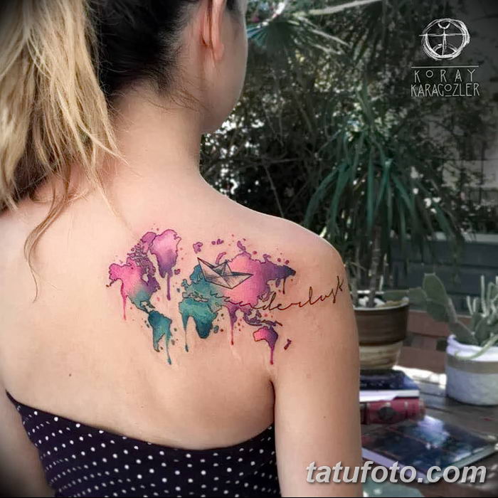 Fotó tutuivka világtérkép 2018.10.29. №104 - tetoválás világtérkép fotó -