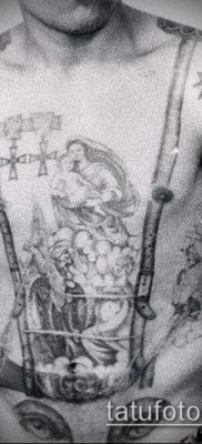 fénykép egy börtön tetoválásról (jelentése) - példa egy érdekes tetoválási rajzra - 018