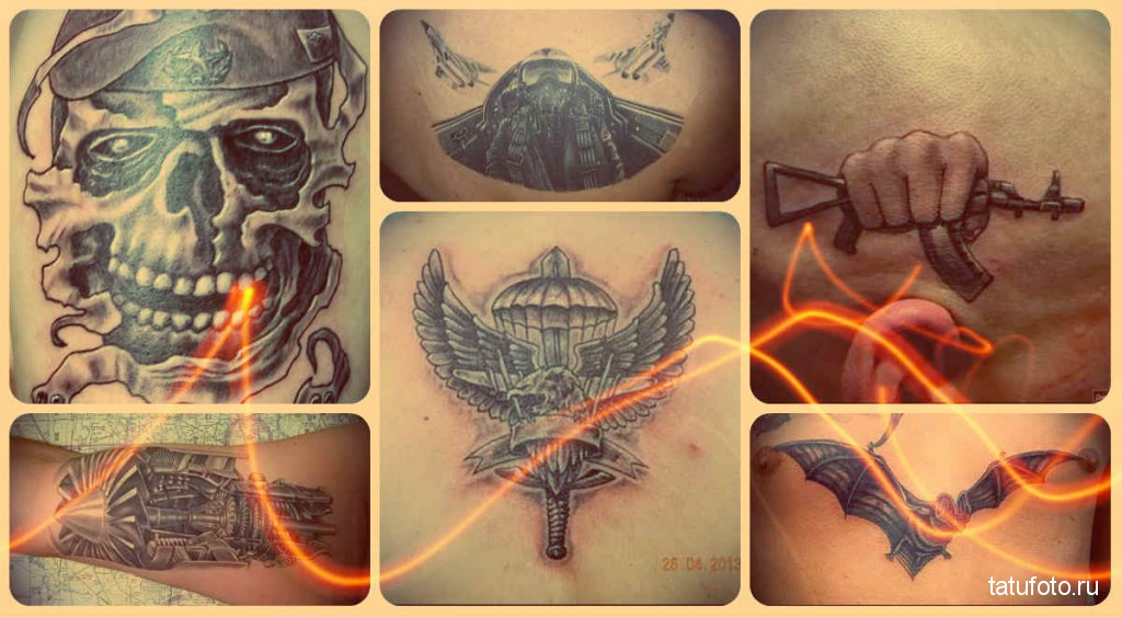 A katonai tetoválások értéke - példa a fotón