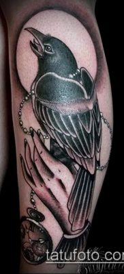 holló koponya tetoválás (jelentése) - példa egy érdekes tetoválási rajzra - 049