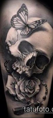 holló koponya tetoválás (jelentése) - példa egy érdekes tetoválási rajzra - 001