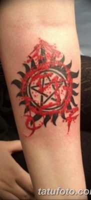 fotó a gonosz szem elleni védelem és a tetoválás károsodásának szimbóluma 2019.03.18. №055 - tetoválás -