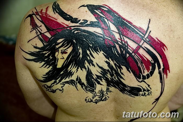 Fénykép egy manticore tetoválásról, kelte: 2018. 07. 31. №034 - tetováló manticore -