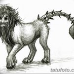 Fénykép egy manticore tetoválásról, kelt: 07.07.2018 №025 - tetováló manticore -