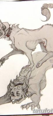 Fénykép egy manticore tetoválásról, kelte: 2018. 07. 31. №033 - tetováló manticore -