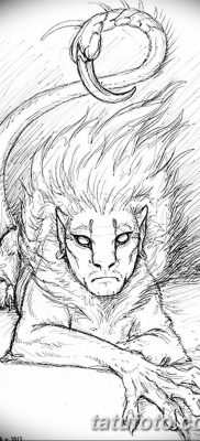 Fénykép egy manticore tetoválásról, kelte: 2018. 07. 31. №031 - tetováló manticore -