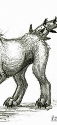 Fénykép egy manticore tetoválásról, kelte: 2018.07.31. №025 - tetováló manticore -