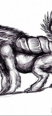 Fénykép egy manticore tetoválásról, kelte: 2018. 07. 31. №021 - tetováló manticore -