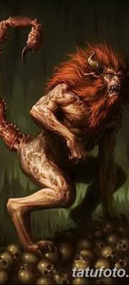 Fénykép egy manticore tetoválásról, kelte: 2018. 07. 31. №019 - tetováló manticore -