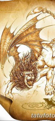 Fénykép egy manticore tetoválásról, kelte: 2018.07.31. №014 - tetováló manticore -