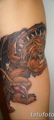 Fénykép egy manticore tetoválásról, kelte: 2018. 07. 31. №012 - tetováló manticore -