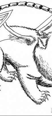 Fénykép egy manticore tetoválásról, kelte: 2018. 07. 31. №011 - tetováló manticore -