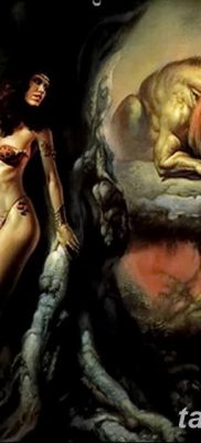 Fénykép egy manticore tetoválásról 2018. 07. 31. №004 - tetováló manticore -