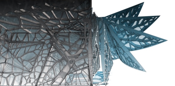 moderná architektúra zoomlion výstavisko motýlie krídlo