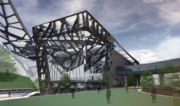 zoomlion výstavné centrum sídlo spoločnosti moderná architektúra