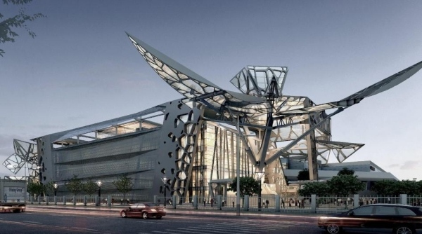 zoomlion výstavisko moderná architektúra Čína