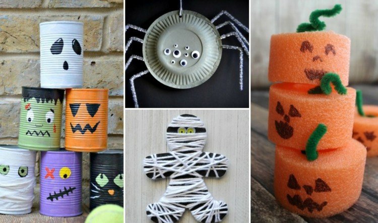 halloweenské drobenie s deťmi nápady-návod-jednoduché-dekorovanie