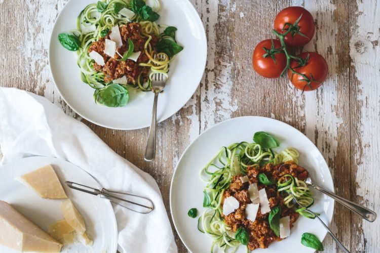 cuketové recepty na výrobu bolonských špagiet