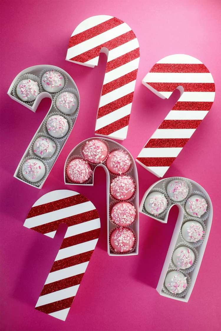 vianočné nápady pre domácich majstrov dekorácia cukroviniek paličky