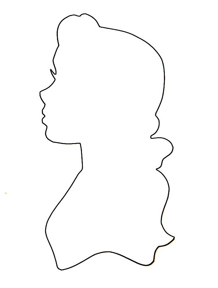 Tekvicová rezba Disney - Silueta Belle z Krásky a zvieraťa