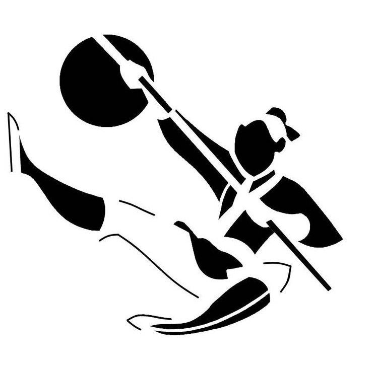 Mulan ako bezplatná predloha na tlač a vyrezávanie tekvíc