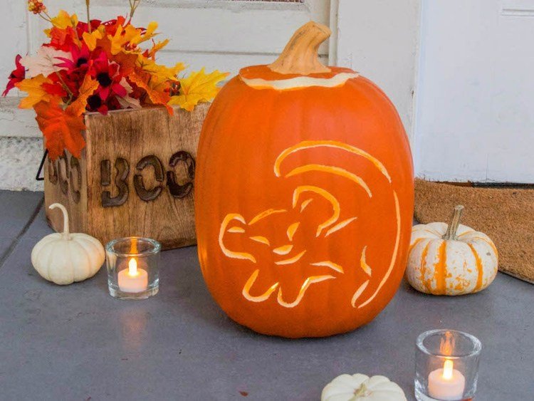 Tekvicová rezba Disney - Simba od Levieho kráľa