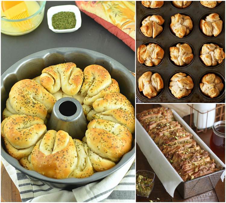 Skladaný chlieb Ako poskladať rôzne tvary Nápady na párty