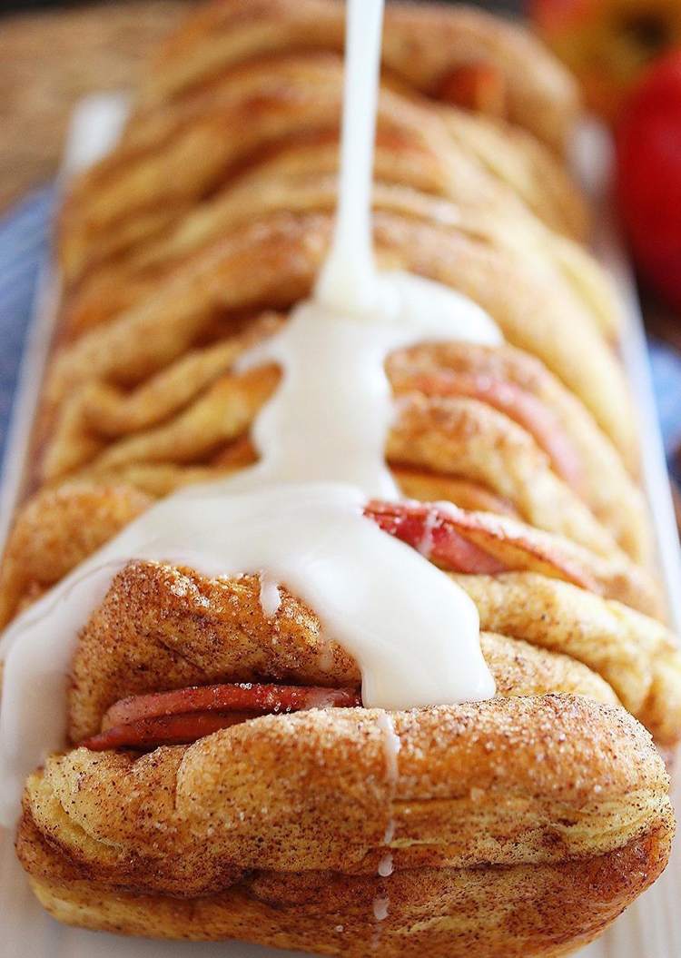 Jablkový škoricový cukor Zupfbrot vanilkový recept na polevu