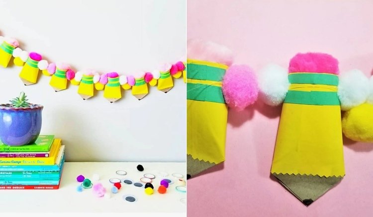 Na zápis do školy vyrobte veniec s toaletnými rolkami a pomlázkami