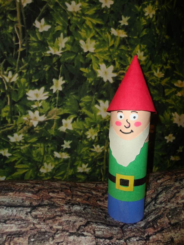 konštrukcia-papier-maľba-trpaslík-drotárstvo